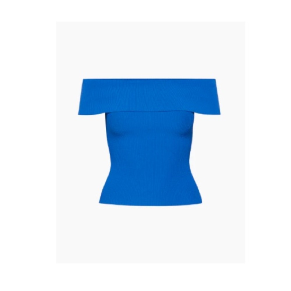 Aritzia Babaton SCULPT KNIT OFF-SHOULDER HI-HIP TOP